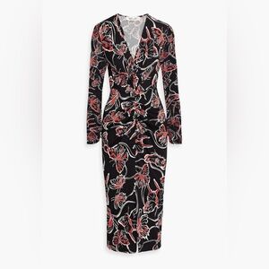 Diane Von Furstenberg (DVF) Hades Midi Dress, Size L, NWT